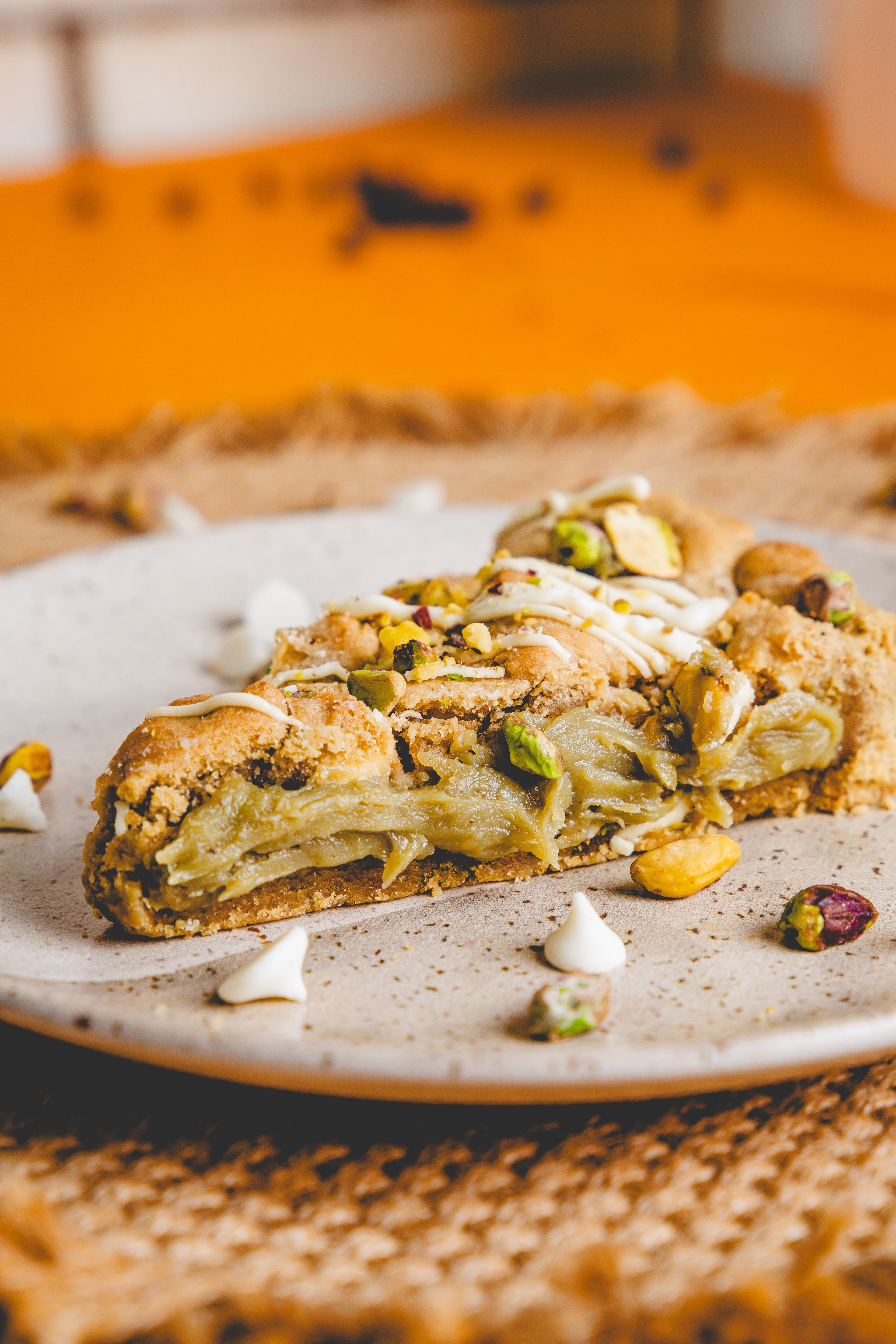 Fatia Torta Cookie Pistache